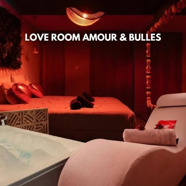 Love Room Valence - Amour et Bulles - Balnéo - Miroir XXL Terrasse, hotel v mestu Bourg-lès-Valence