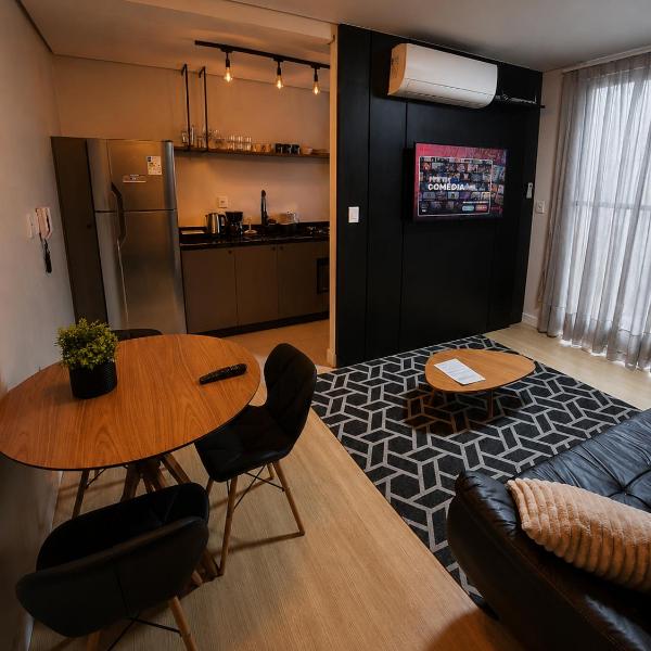 Studio 705 Premium no Centro de Chapecó com Sacada, Piscina, Academia e Vaga Garagem - Prédio Alto Padrão - Foto 5