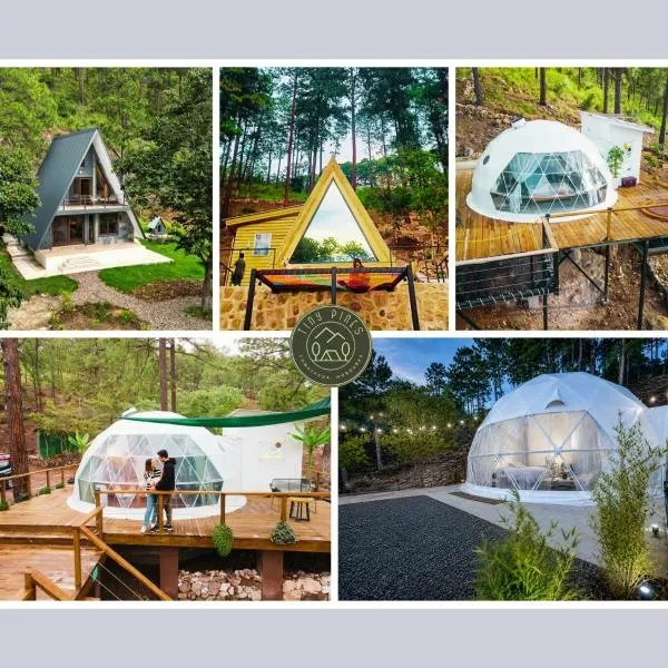 Tiny Pines A-Frame Cabin, Domes and Luxury Glamping Site, ξενοδοχείο σε El Rodeo