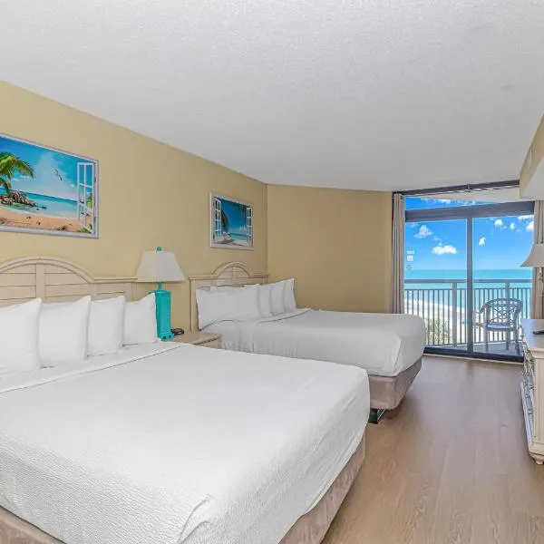Spacious 4 Bedroom Ocean View Condo - Ocean Reef 526- Sleeps 14!, hotelli kohteessa Myrtle Beach
