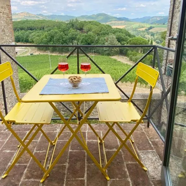 Appartamento Balcone sulla vigna - Romantic getaway in Umbria -Borgo Solfagnano, viešbutis mieste Solfagnano Parlesca