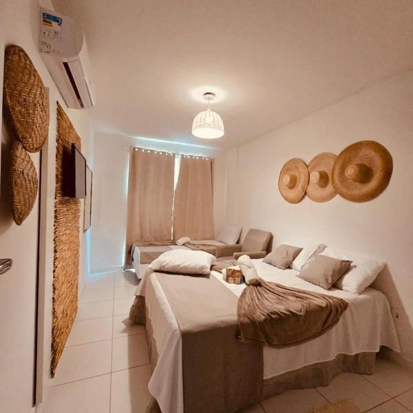 Flat Mandai | Praia, Piscina e Lazer