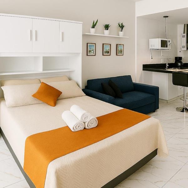 Copacabana-Wi-Fi Rapido-Portaria24h-Self Check-in Flexivel-100m da Praia