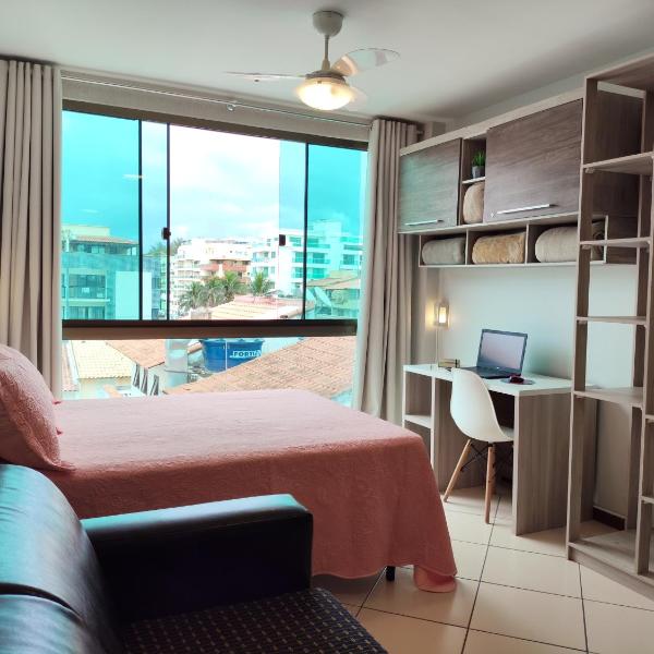 Pé na areia na Prainha, piscina, ar e cozinha completa