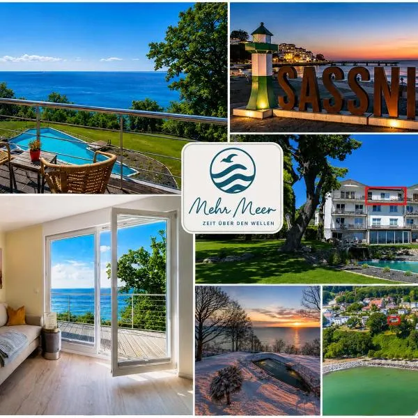 Apt MehrMeer mit Sauna & Pool & Fitness & direkter Meerblick, ξενοδοχείο σε Sassnitz