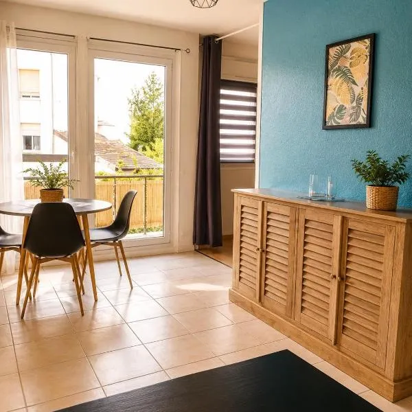 Au cœur du centre ville avec parking privé balcon et wifi, hotel in Auxerre