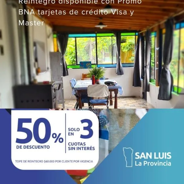Casa de campo boutique a 18 minutos de Merlo, khách sạn ở Cortaderas