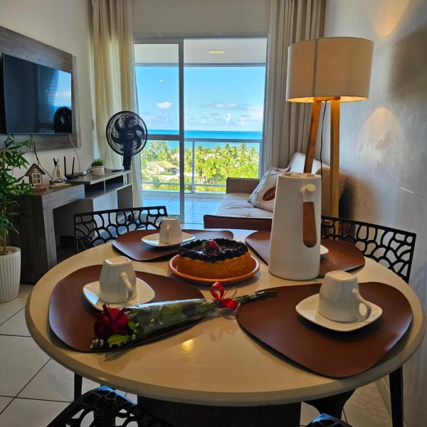 Apartamento vista mar na Praia do Sul com piscina!