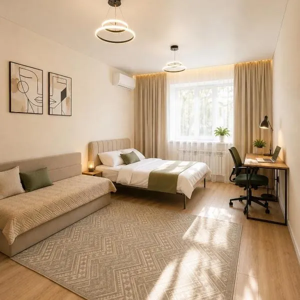 Новая квартира со всеми условиями Сити центре, hotel u gradu Uralsk