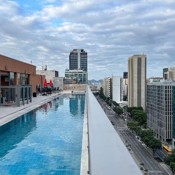 Centro RJ - Studio com piscina e vista panorâmica! - Foto 4