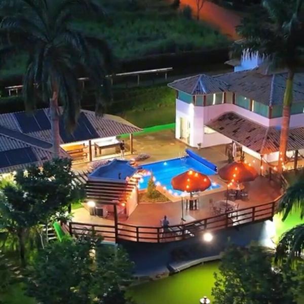 Pesque no quintal, piscina aquecida e sauna