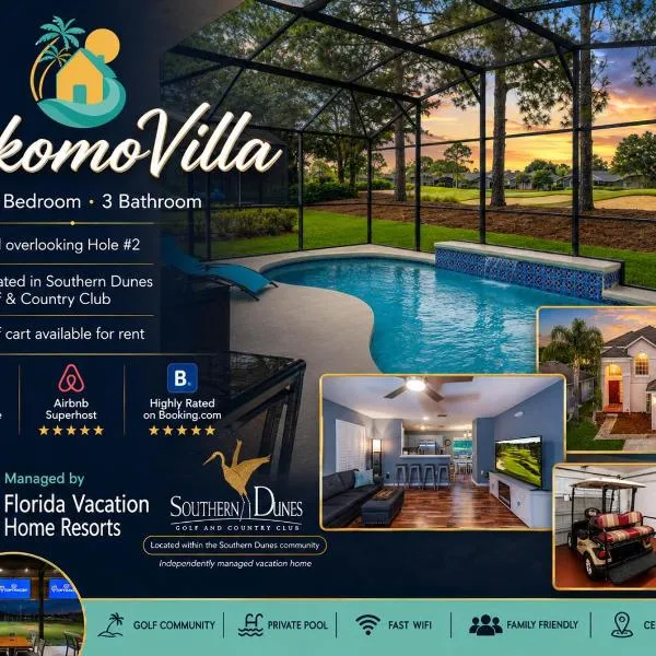 KokomoVilla 4BR Southern Dunes Pool Home, hotel in Haines City