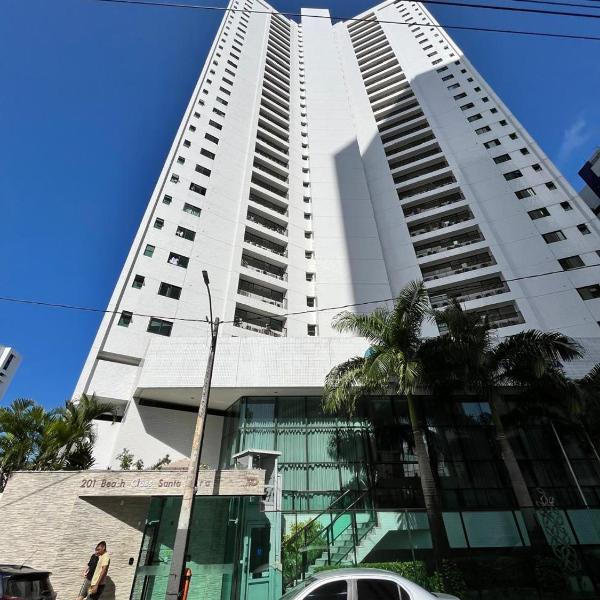 Praia Boa Viagem Recife Flat no Beach Class com 02 quartos com Suite Top