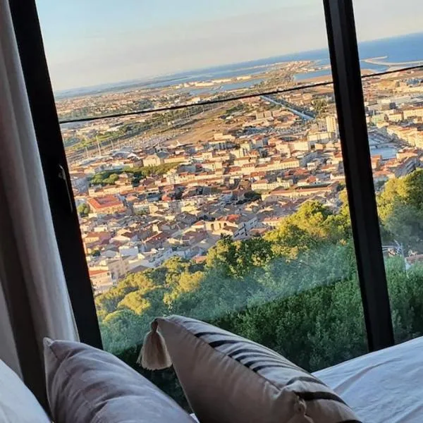 LE ROUQUIER Studio Terrasse, Vue Exceptionnelle, Climatisation, hotel a Sète