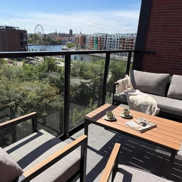 Nadmotławie Riverfront Lux Apartment Parking Sauna Fitness by Grandviewestate: Gdańsk şehrinde bir otel
