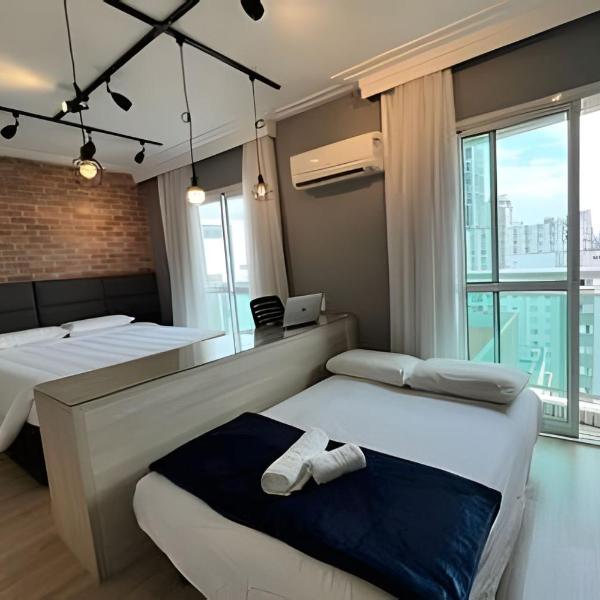 Flat Moderno c/ Vista Próx. PUC, Allianz, Pacaembu