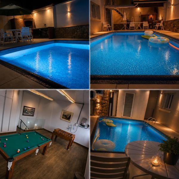 Belíssima Casa a Beira Mar com Piscina Aquecida Cobrado a Parte, 5 Quartos com Ar Condicionado, Amplo Salão de Jogos com Mesas de Bilhar e Pebolim, Amplo Espaço Externo com Churrasqueira em Deck Gourmet Coberto frente a Piscina,Tudo isso á Beira Mar - Foto 5