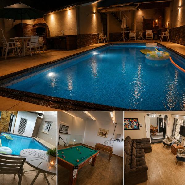 Belíssima Casa a Beira Mar com Piscina Aquecida Cobrado a Parte, 5 Quartos com Ar Condicionado, Amplo Salão de Jogos com Mesas de Bilhar e Pebolim, Amplo Espaço Externo com Churrasqueira em Deck Gourmet Coberto frente a Piscina,Tudo isso á Beira Mar - Foto 4