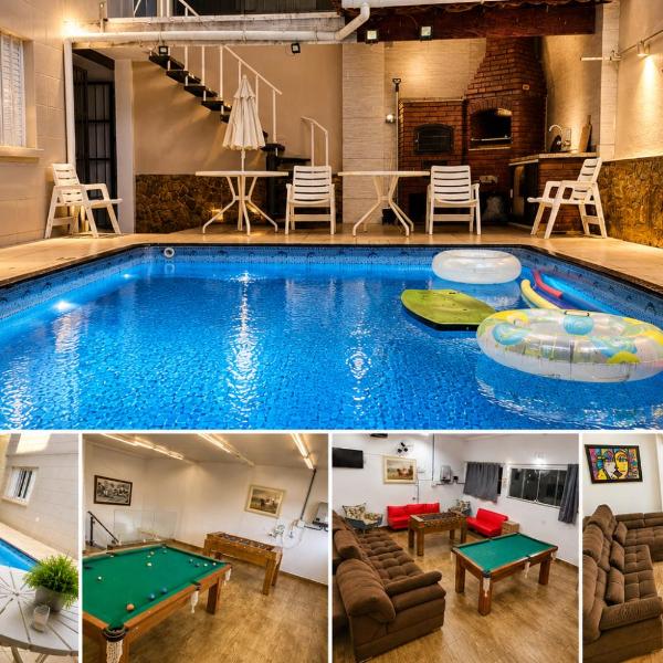 Belíssima Casa a Beira Mar com Piscina Aquecida Cobrado a Parte, 5 Quartos com Ar Condicionado, Amplo Salão de Jogos com Mesas de Bilhar e Pebolim, Amplo Espaço Externo com Churrasqueira em Deck Gourmet Coberto frente a Piscina,Tudo isso á Beira Mar