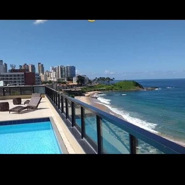 Barra Flat Premium, Frente Mar com Vista Incrível