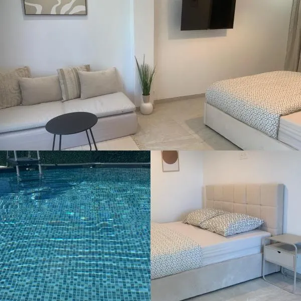 studio indépendant avec jardin & piscine dans villa, hotel em Grasse