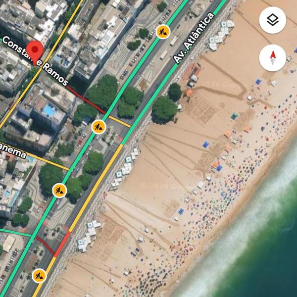 1 MINUTO DA PRAIA DE COPA! De frente! Quarto, cozinha, banheiro, comércio e transporte na porta - Foto 5