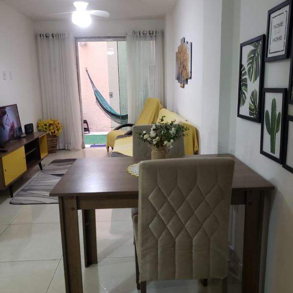 Apt aconchegante quintal e churrasqueira 400m praia