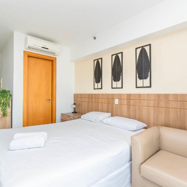Flat Saint Moritz, Espaçoso, Região Central de Brasília, Vista para Esplanada