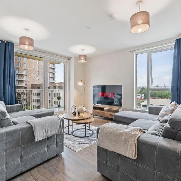 Viesnīca Luxury 2BR Apartment I Sleeps 8 I Direct to Wembley & Euston pilsētā Hatch End
