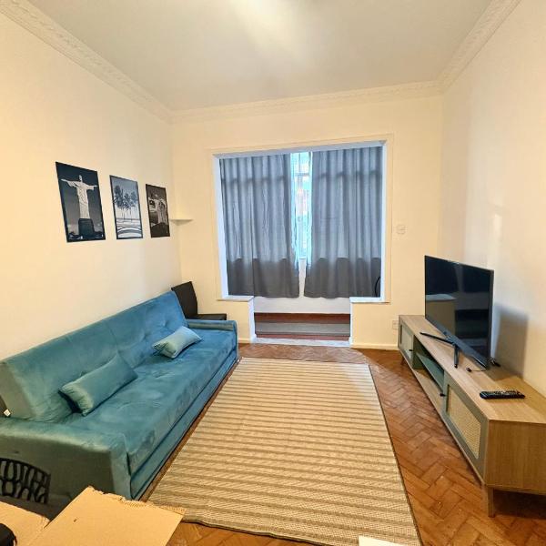 Apartamento completo ao lado da praia de COPACABANA, 2 quartos , andar alto , sala enorme, ar cond, ,wifi, tv smart, pauloangerami NSC109 - Foto 4