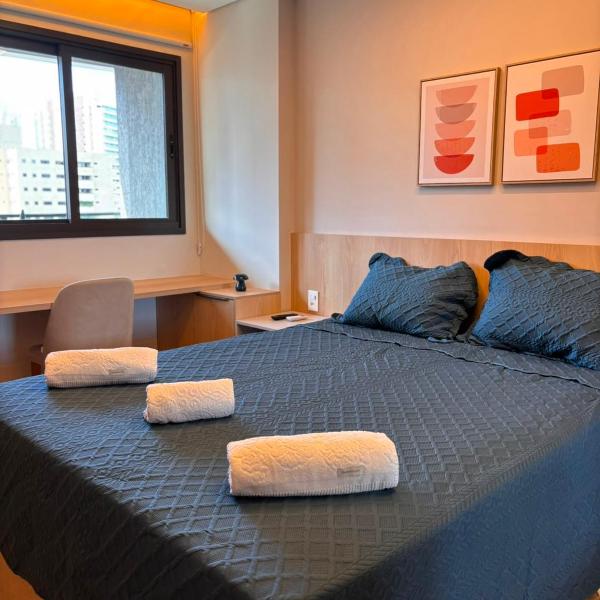 Apartamento moderno, Rooftop com piscina e academia