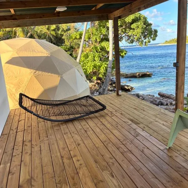 Dôme en face de la Passe de Tiputa, hotel em Rangiroa