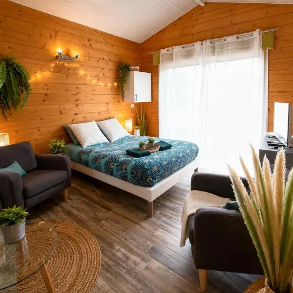 Gîte 2 pers avec jardin entre Bordeaux & Lacanau Océan, hotel v destinaci Brach