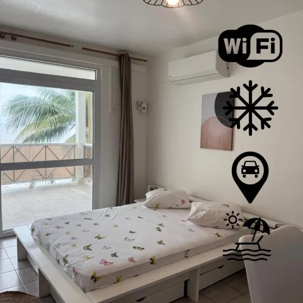Viesnīca Kaz Mboa Appartement Vue Mer Remire Montjoly Plage Climatisation WiFi Parking pilsētā Montjoly