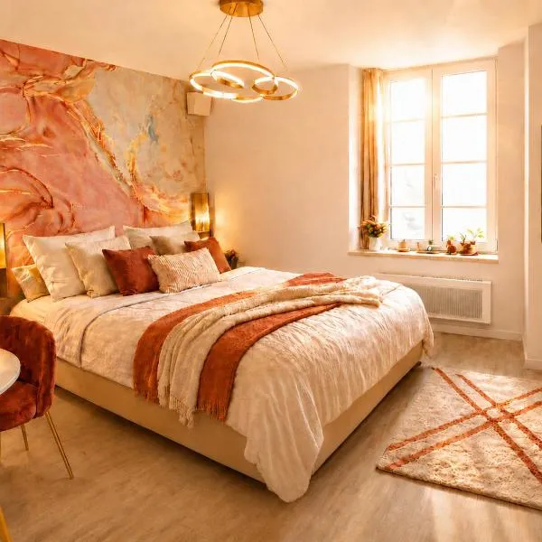 MRODBNB - Escapade Romantique - Appart Neuf- 25m Plage & Resto - Ciné - Popcorn - Ciel de Pluie XXL, hotel i Cancale