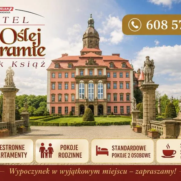 Hotel Przy Oślej Bramie - Zamek Książ, hotel em Wałbrzych