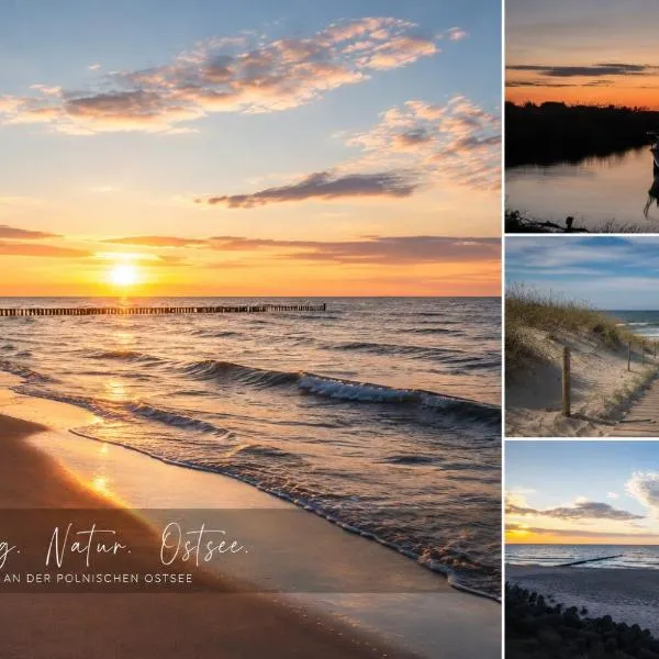 NicePlace4You Familien-Ferienhäuser an der polnischen Ostsee mit Pool, hotel in Dobiesławiec