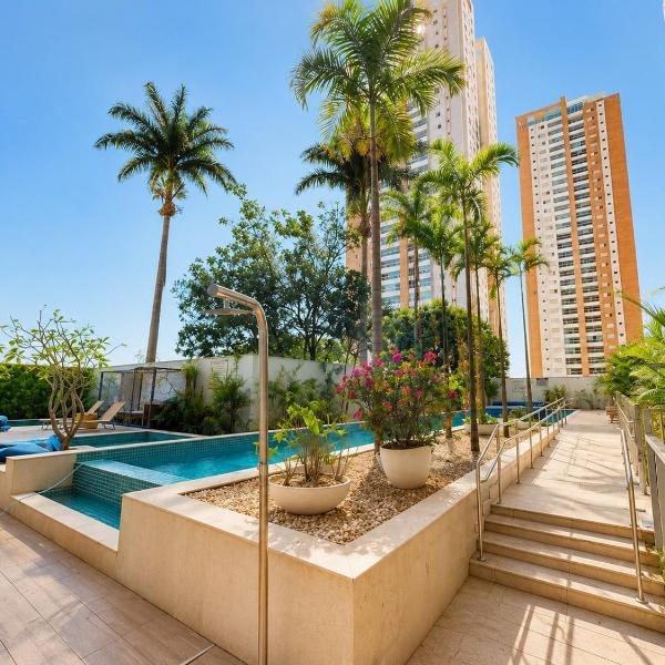 Apto 1Q no Setor Bueno| Cond.c/ Piscina aquecida | Sauna | Garagem | Academia | Wi-Fi | Ar | Portaria 24h| Perto de tudo - Foto 4