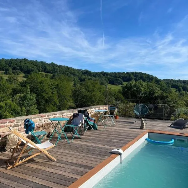 Le curé est parti, chambres d'hôtes, hotell i Noailhac