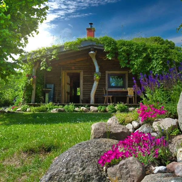 Idyllisches Blockhaus Mecklenburger Seenplatte, Hotel in Penzlin