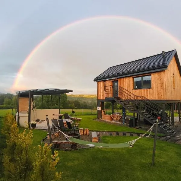 Natur House Beskidy - Unikalny Domek w Górach, Balia, Sauna, hotel di Ślemień