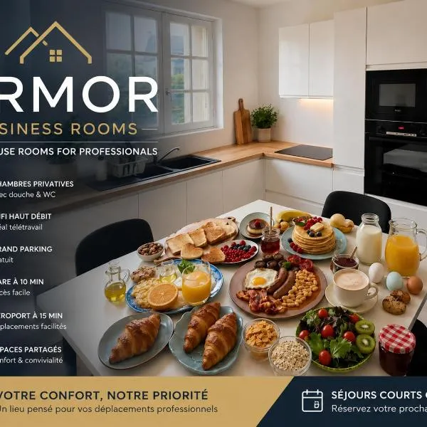 Armor Business Rooms - Private Room for Professionals, hotel a Brest