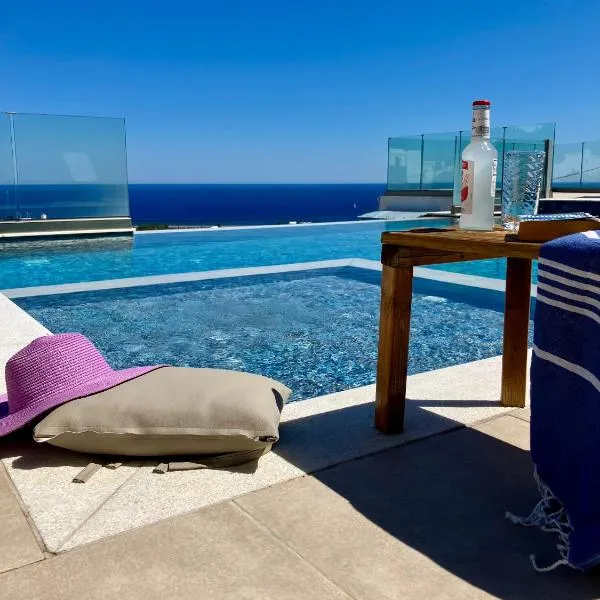 Zax sea view villas 4-Villa heated Pool Complex, hotel din Koutsounari