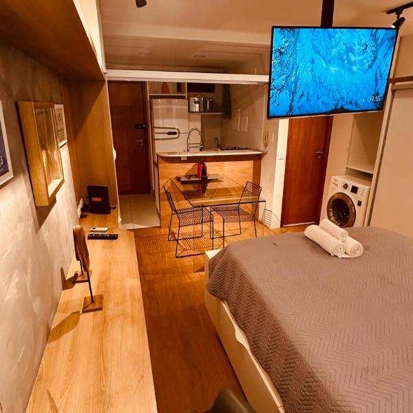 Flat Novo e Moderno a 200m do Shopping , com Piscina wifii 500mbps