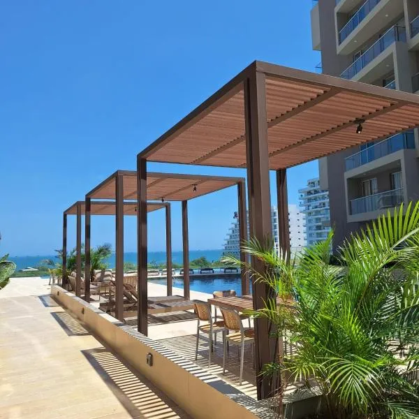 Exclusivo apartasuite con terraza y vista al mar - Bello Horizonte, хотел в Санта Марта