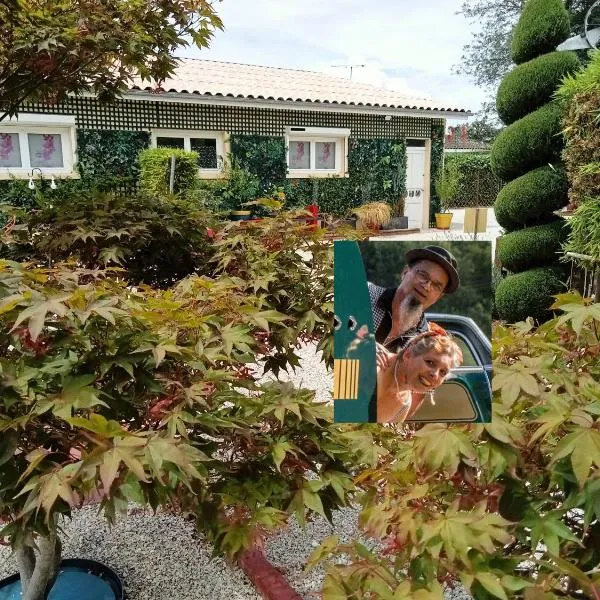 Proche St Emilion , une pause quelque part au jardin des érables et des niwakis, ξενοδοχείο σε Saint-Médard-de-Guizières