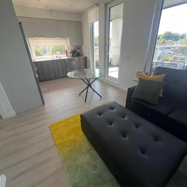 Brand New 1BR 1BTH 1 Queen Sofa Bed Commercial Drive Gem, hotel v destinaci Vancouver