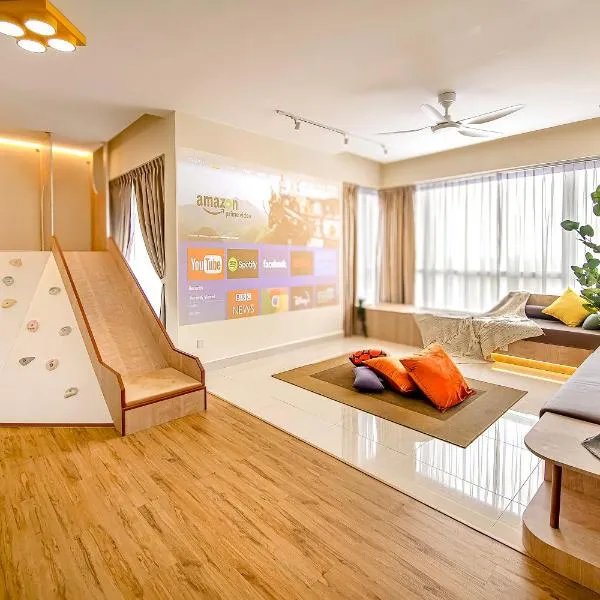 Legoland 3 Mins Kid-Friendly, Free Park Special Kid Pool, HideOutTunnel JB Johor Bahru Malaysia, hotel i Nusajaya
