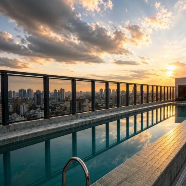 GRU SKY Studio, Novo, Alto Padrão, Self Check-in, Rooftop, a 10 minutos do aeroporto