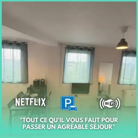 Zen Studio with Netflix, Parking, and Easy Access to Paris – hotel w mieście Montfermeil
